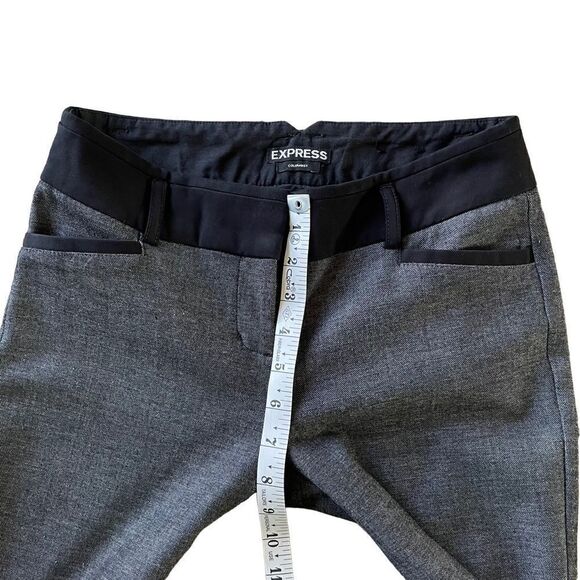 EXPRESS Columnist Charcoal Gray Black Dress Pants Women’s Size 00S - Picture 8 of 9